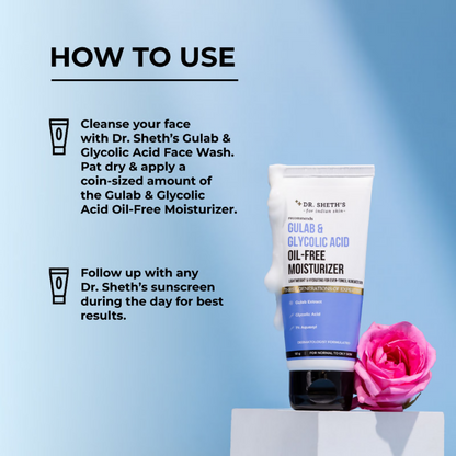 Dr. Sheth's Gulab & Glycolic Acid Oil-Free Moisturizer - Distacart
