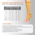 Thumbnail for Vissco Medical Compression Stockings (Below Knee) - Beige - 1 Pair - Distacart