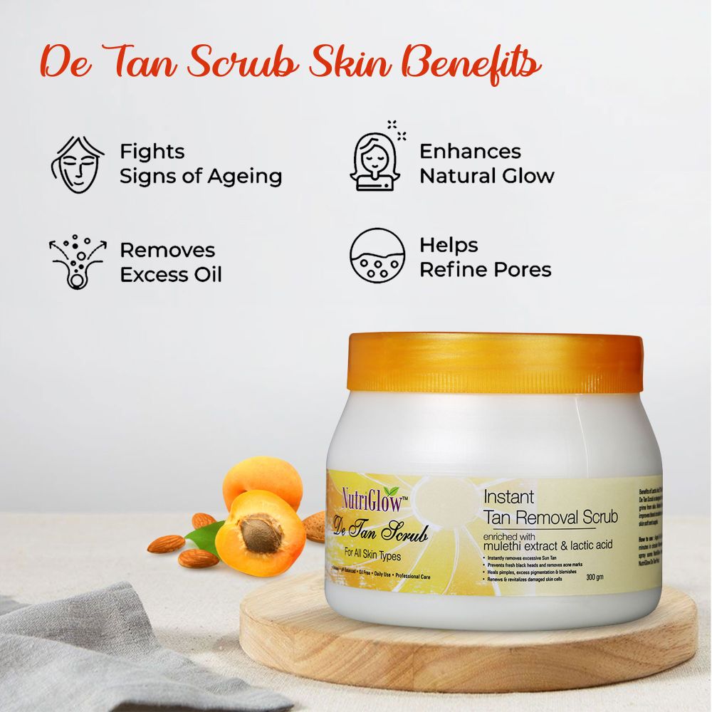NutriGlow De Tan Scrub - Distacart