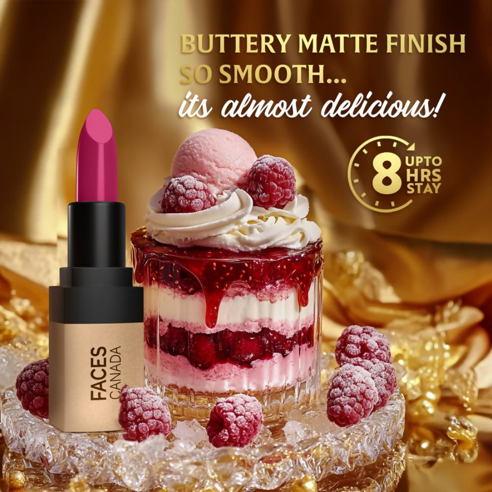 Faces Canada Comfy Matte Velvet Touch Lipstick - Raspberry Sorbet 11 - Distacart
