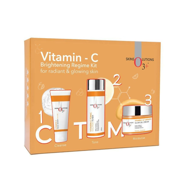 Professional O3+ Vitamin-C Brightening Regime Kit For Radiant & Glowing Skin - Distacart