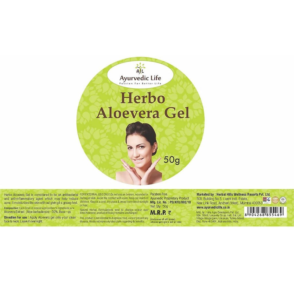 Ayurvedic Life Herbo Aloevera Gel - Distacart