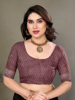 Thumbnail for Vedant Vastram Litchi Silk Banarasi Silk Saree - Navy - Distacart