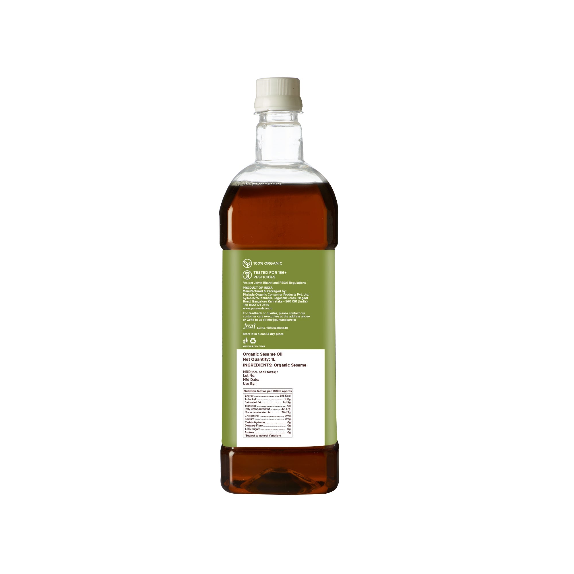 Pure & Sure Organic Sesame Oil