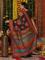 Thumbnail for Astita Linen Cotton Black Saree
