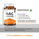 Thumbnail for As-It-Is Atom Nac (N-Acetylcysteine) 500Mg Veg Capsules
