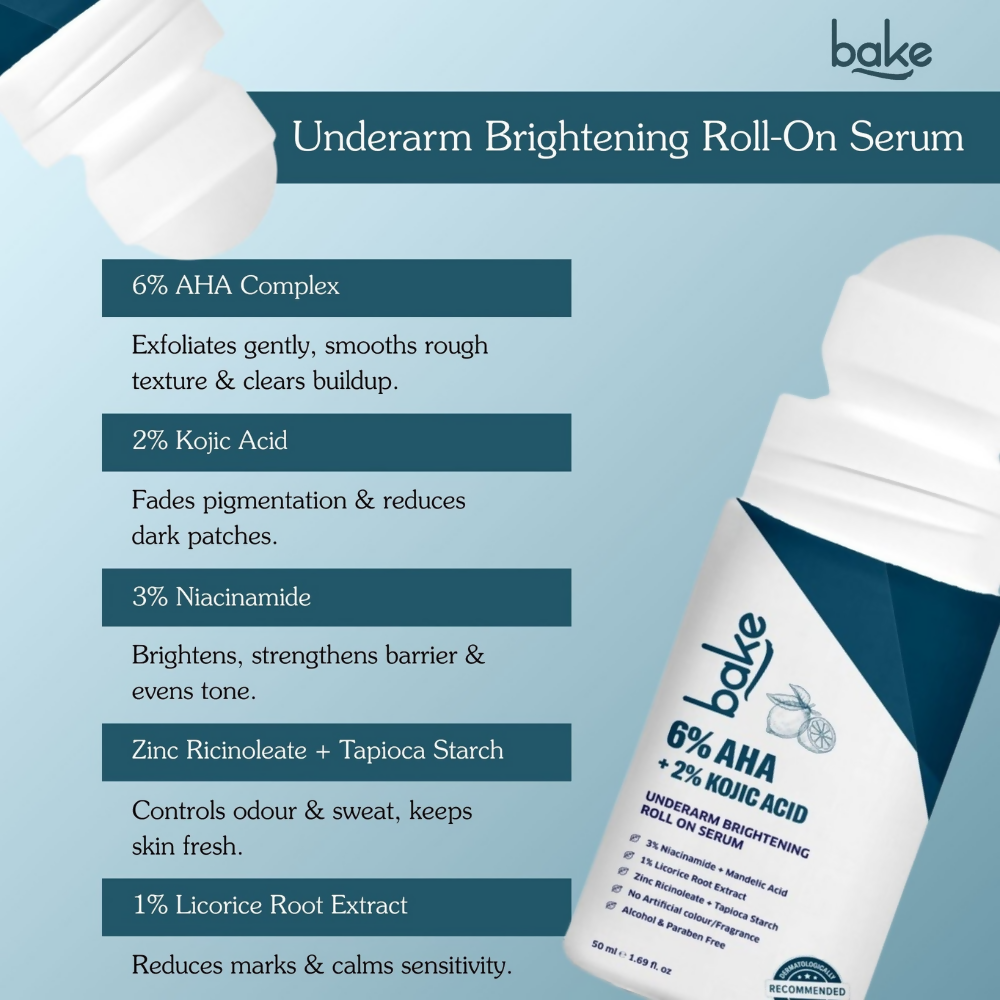 Bake BrightErase™ Underarm Brightening Roll-On Serum - Distacart