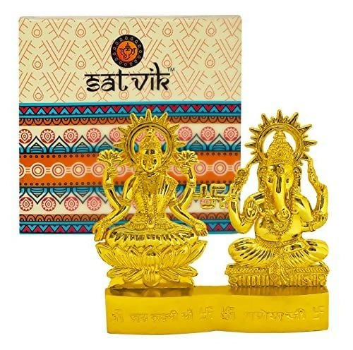 Satvik Metal Laxmi Ganesh Statue - Distacart