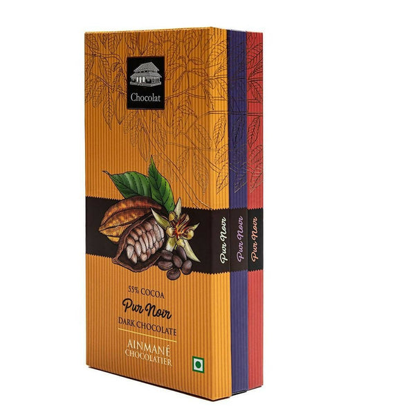 Ainmane Pur Noir Dark Chocolate Bars Pack - Distacart
