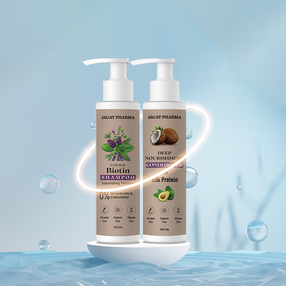Jagat Pharma Jagat Pharma Shampoo + Conditioner: Dynamic Duo for Healthy & Beautiful Hair - Distacart