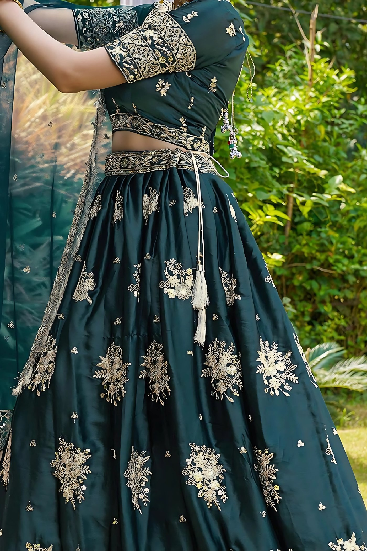 Lehenga Mart Designer Wedding Lehenga Choli For Women - Green - Distacart