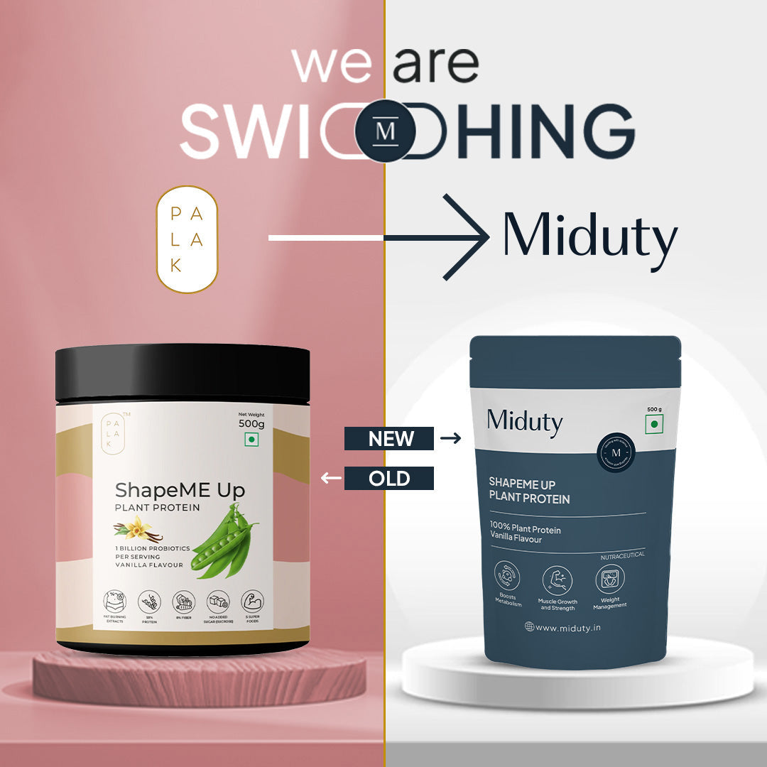 Miduty by Palak Notes Shapeme Up Plant Protein Powder - Distacart