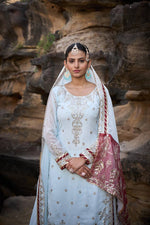 Thumbnail for Lehenga Mart Designer Faux Georgette Ready to wear Sharara Suit for Eid - Distacart