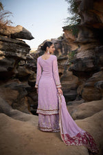 Thumbnail for Lehenga Mart Designer Faux Georgette Ready to wear Sharara Suit for Eid - Distacart