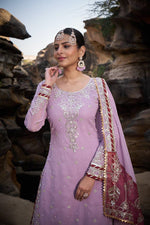 Thumbnail for Lehenga Mart Designer Faux Georgette Ready to wear Sharara Suit for Eid - Distacart