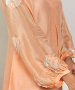Thumbnail for Timaraa Peach Heirloom – Silk Aari Zardosi Co-Ord Set - Dista