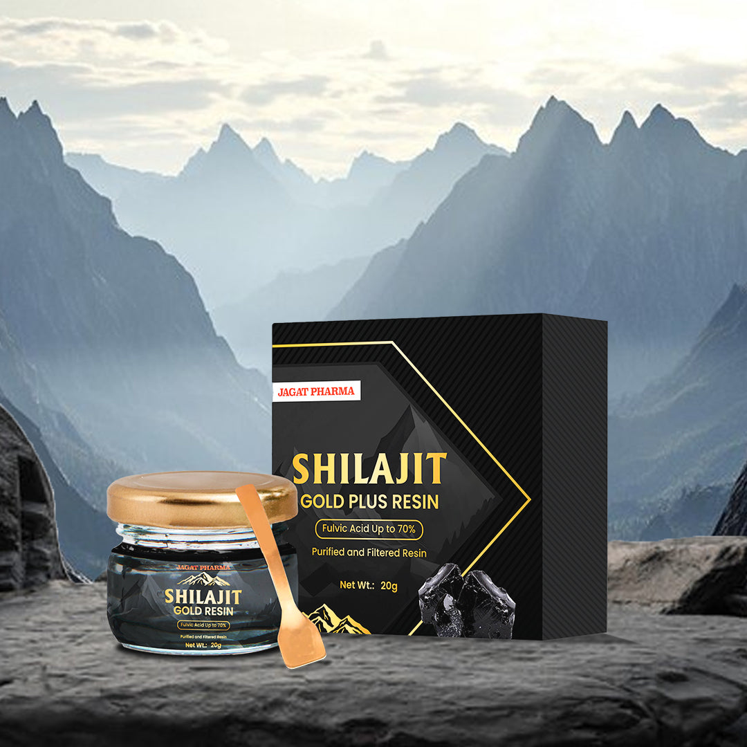 Jagat Pharma Himalayan Sj Gold Plus Resin 20g -For Strength Power Stamina - Distacart