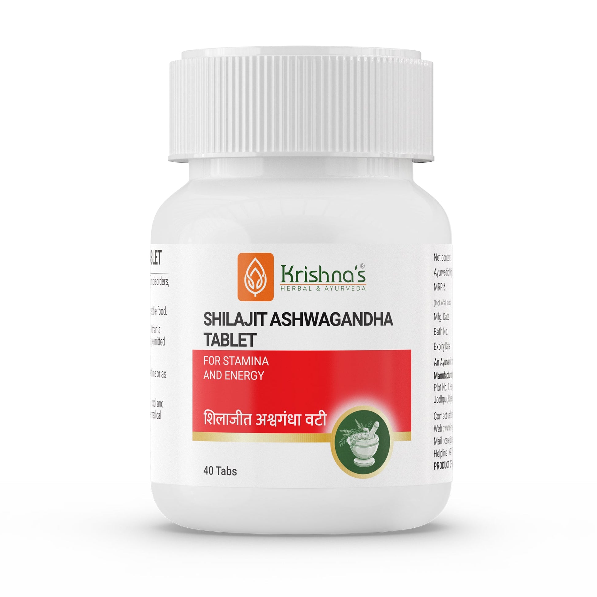 Krishna'S Herbal & Ayurveda SJ Ashwagandha Tablets - Distacart