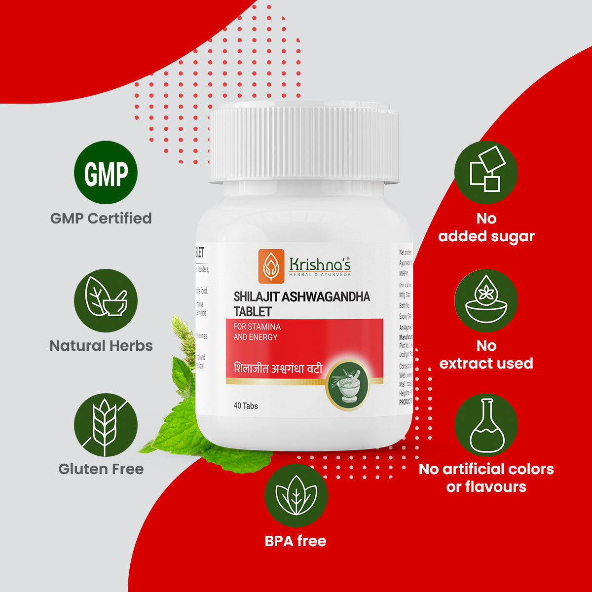 Krishna'S Herbal & Ayurveda SJ Ashwagandha Tablets