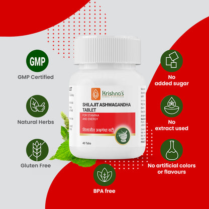Krishna'S Herbal & Ayurveda SJ Ashwagandha Tablets - Distacart