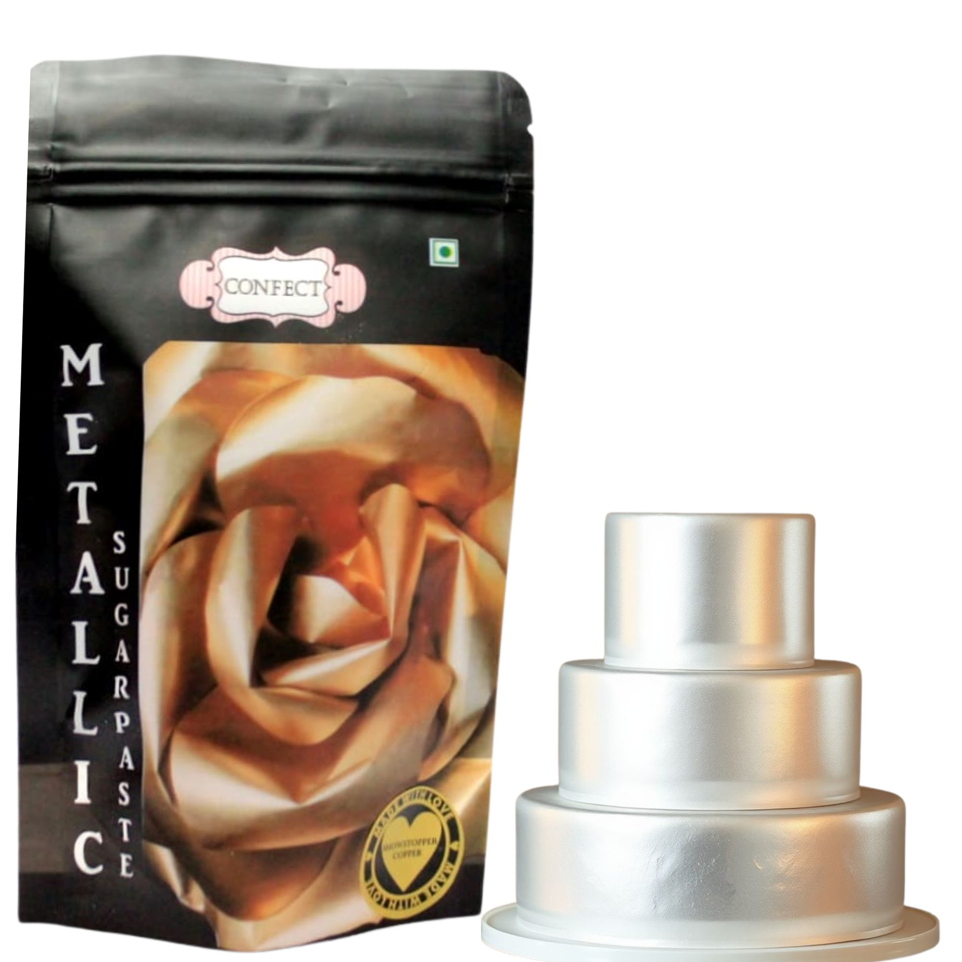 confect shimmering silver sugar paste br b 900 gms b