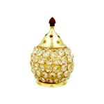 Thumbnail for Shubhkart Nitya Brass Crystal Akhand Jyot Matki Diya - Distacart
