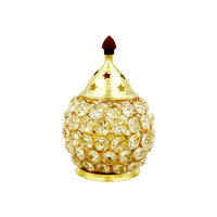 Thumbnail for Shubhkart Nitya Brass Crystal Akhand Jyot Matki Diya - Distacart