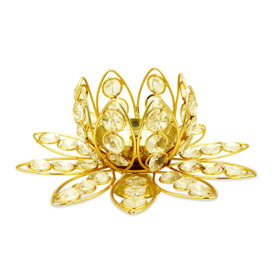 Shubhkart Nitya Brass Dhanlaxmi Kamal Diya - Distacart