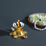 Thumbnail for CraftVatika Brass Turtle Base Diya
