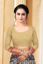 Thumbnail for Vedant Vastram Litchi Silk Designer Banarasi Saree - Navy Blue - Distacart
