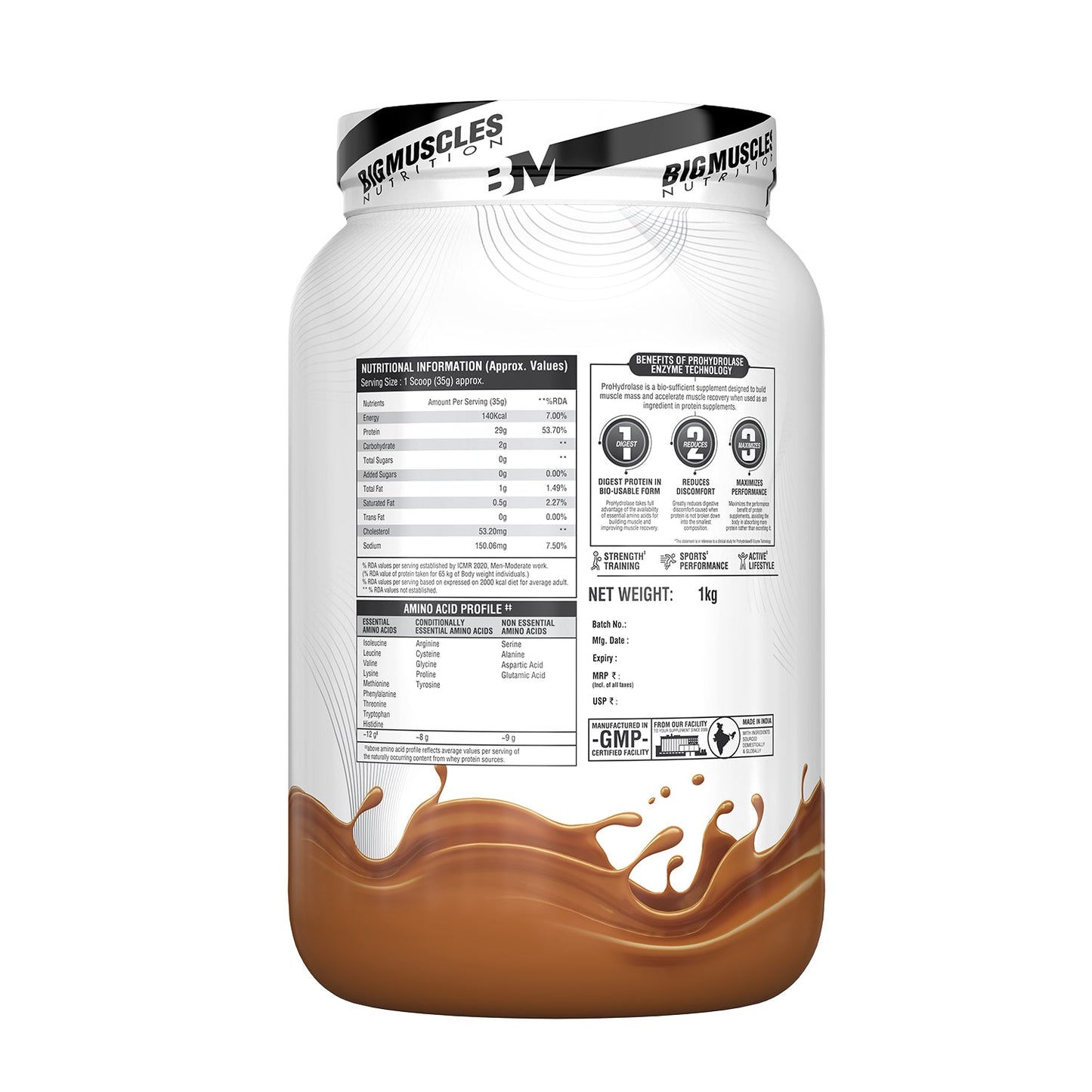 Big Muscles Nutrition Zero Whey Protein - Distacart