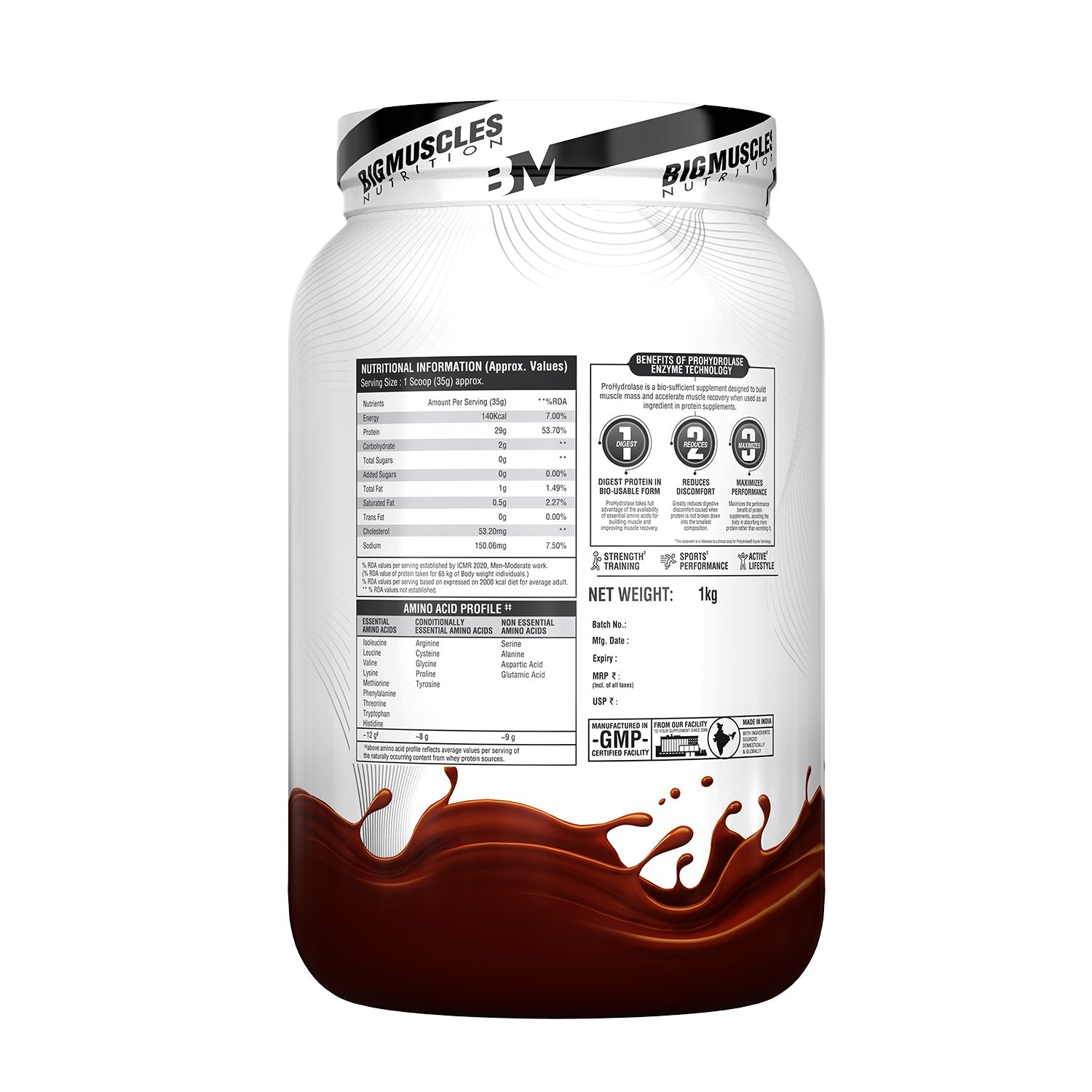 Big Muscles Nutrition Zero Whey Protein - Distacart
