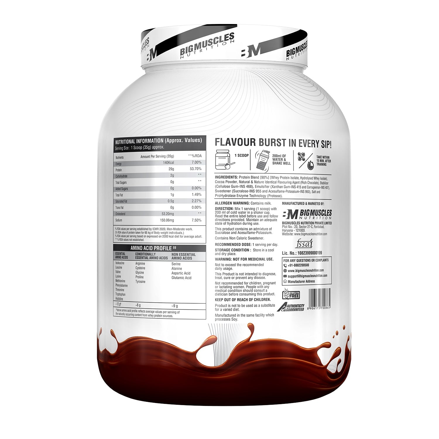Big Muscles Nutrition Zero Whey Protein - Distacart