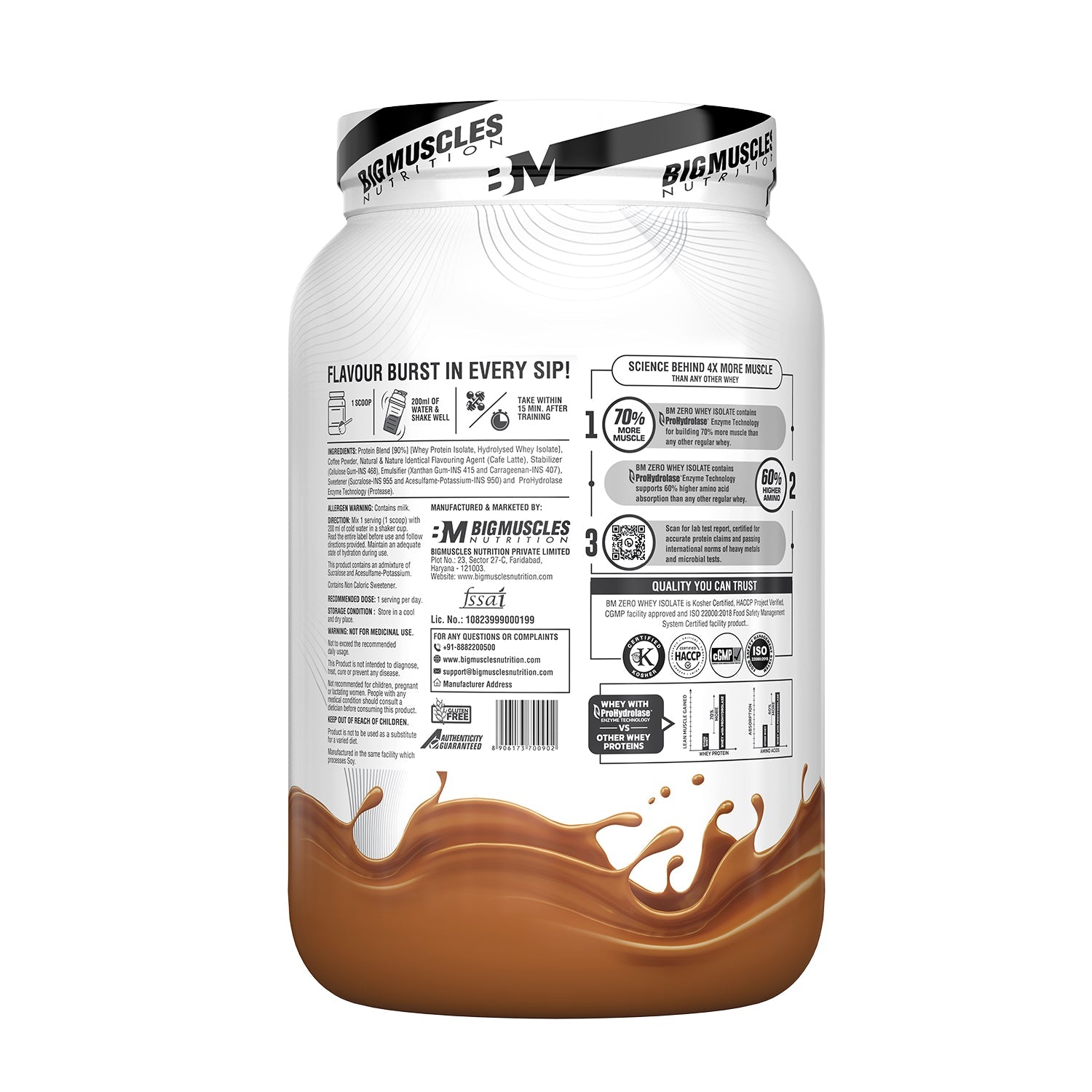 Big Muscles Nutrition Zero Whey Protein - Distacart