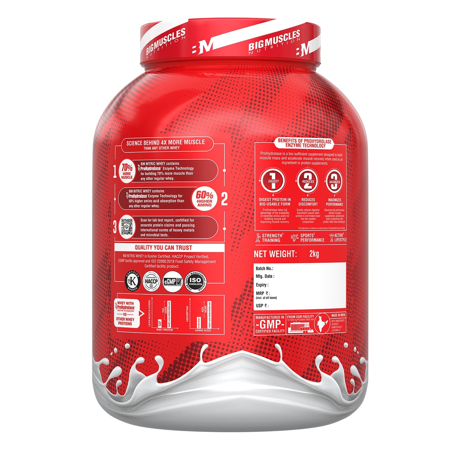 Big Muscles Nutrition Nitric Whey Protein - Distacart