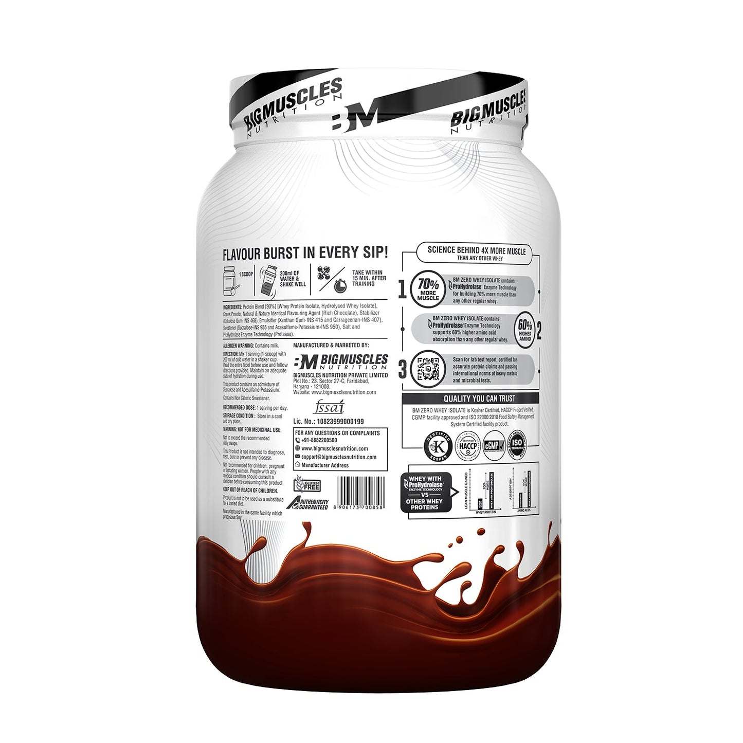 Big Muscles Nutrition Zero Whey Protein - Distacart