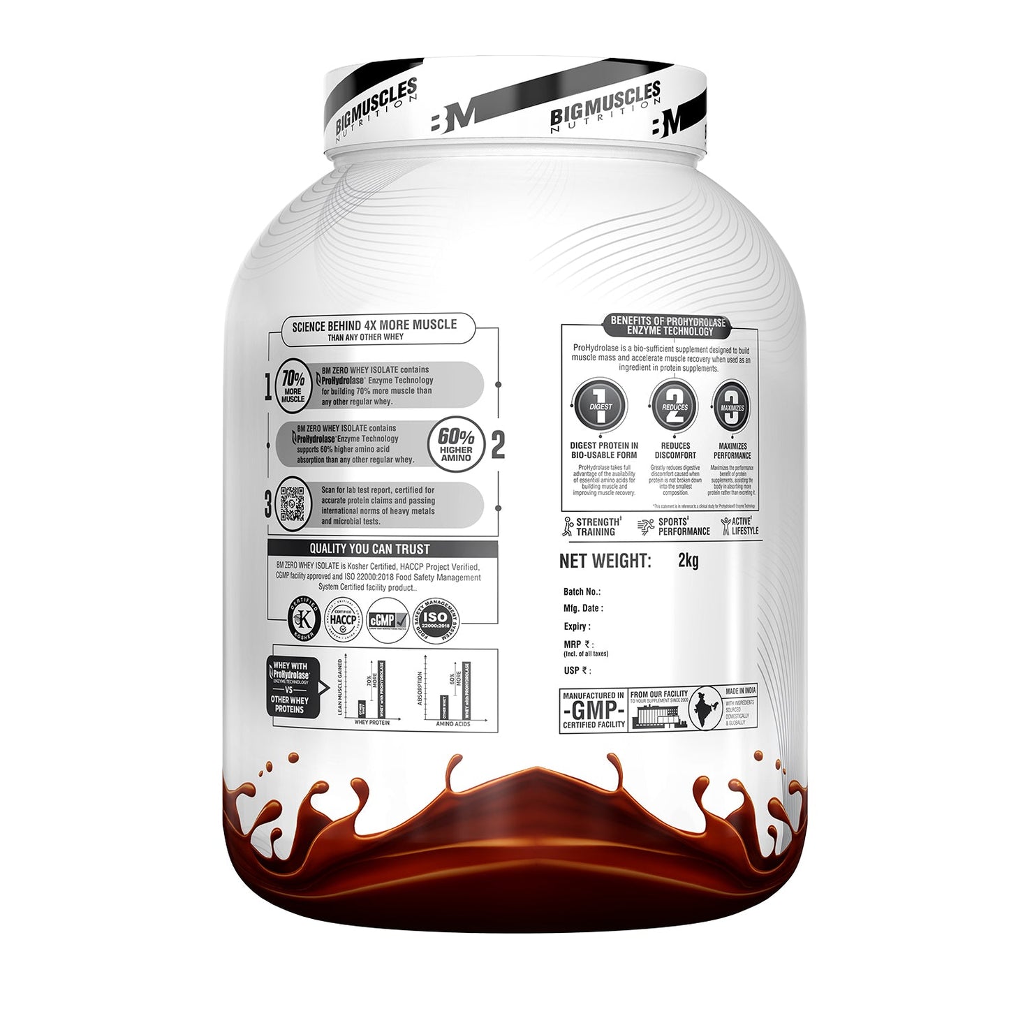 Big Muscles Nutrition Zero Whey Protein - Distacart