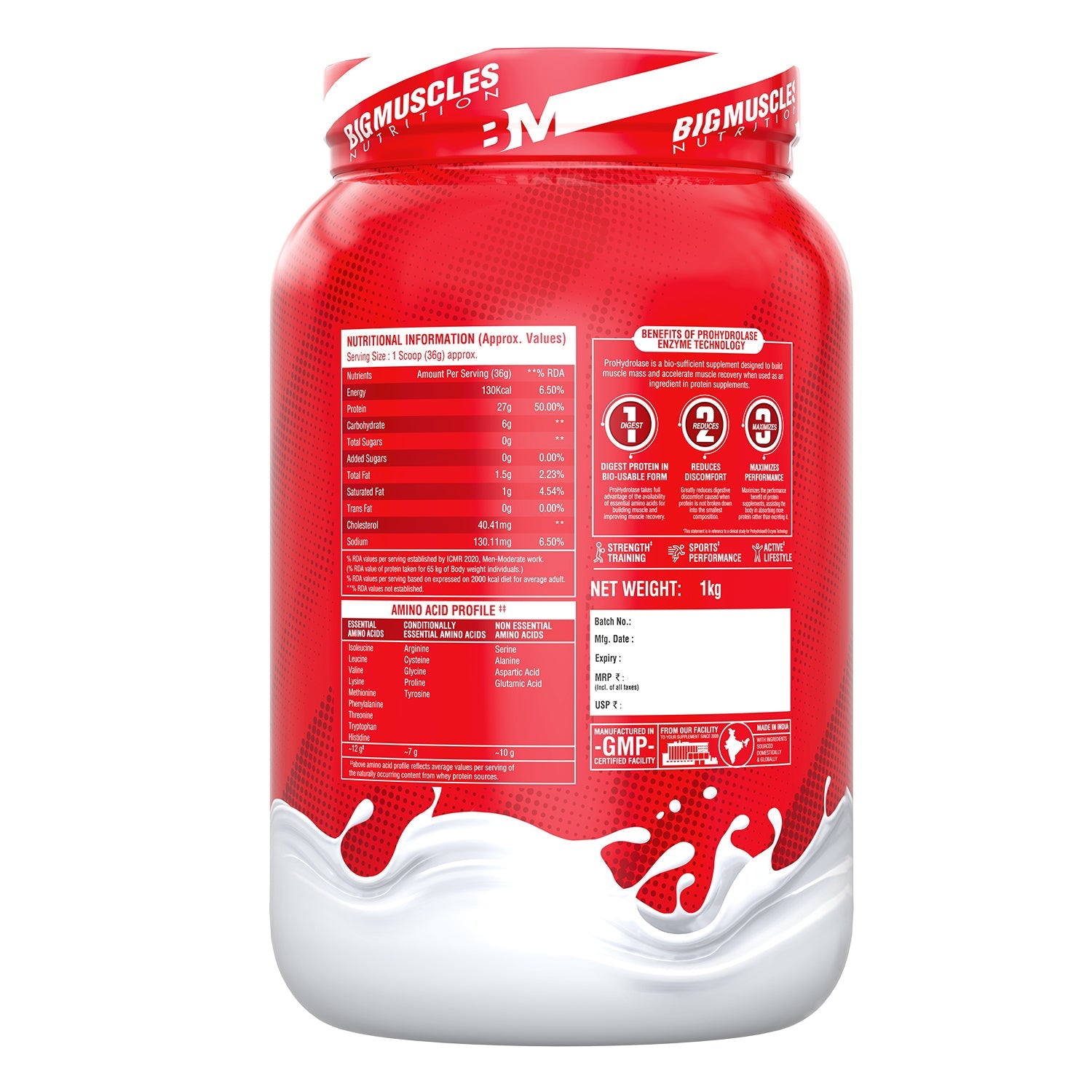 Big Muscles Nutrition Nitric Whey Protein - Distacart