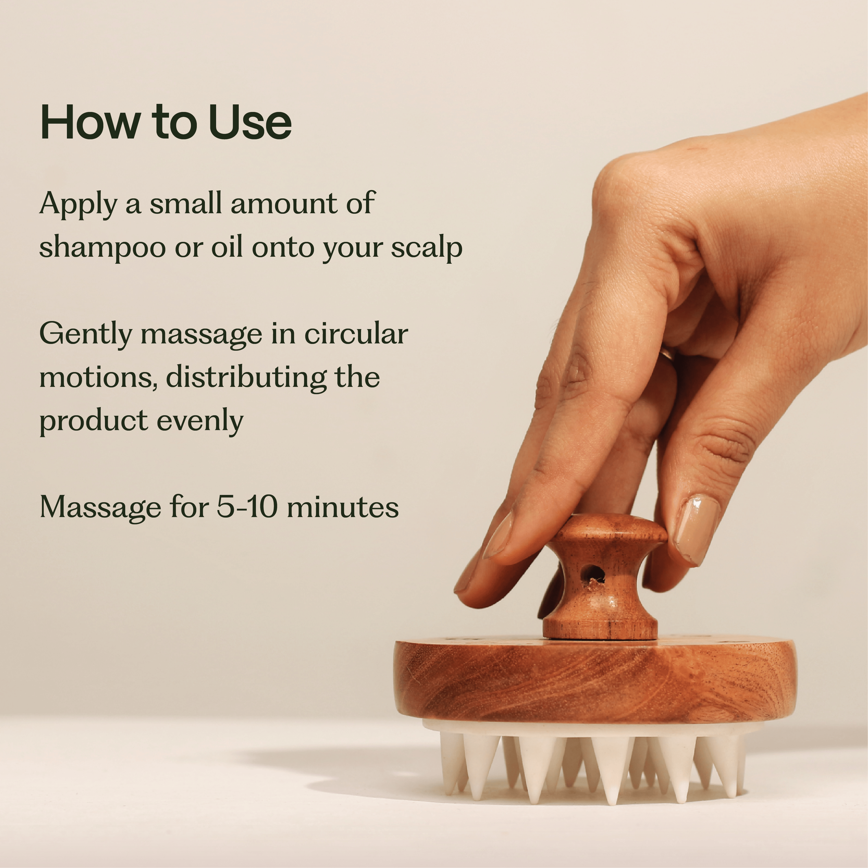 Sacred Grove Silicone Scalp Massager for Circulation