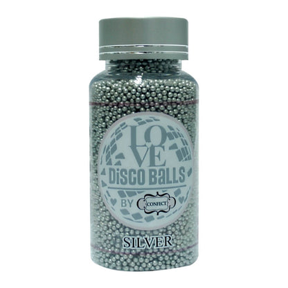 confect silver disco balls sprinkles 3 mm 120 gms