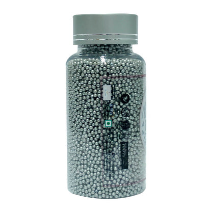 confect silver disco balls sprinkles 3 mm 120 gms