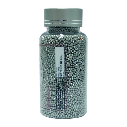 confect silver disco balls sprinkles 3 mm 120 gms