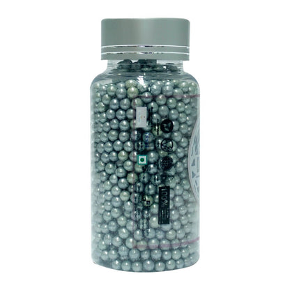 confect silver disco balls sprinkles 5 mm 120 gms
