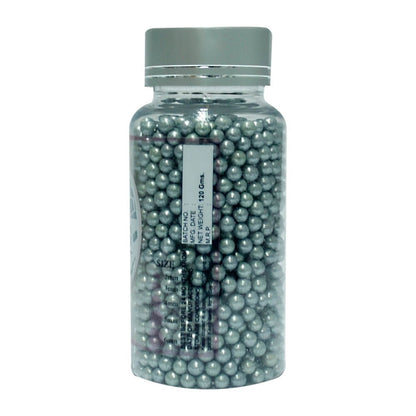 confect silver disco balls sprinkles 5 mm 120 gms