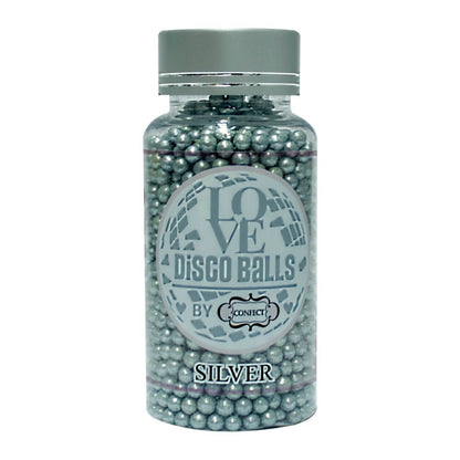 confect silver disco balls sprinkles 6 mm 120 gms