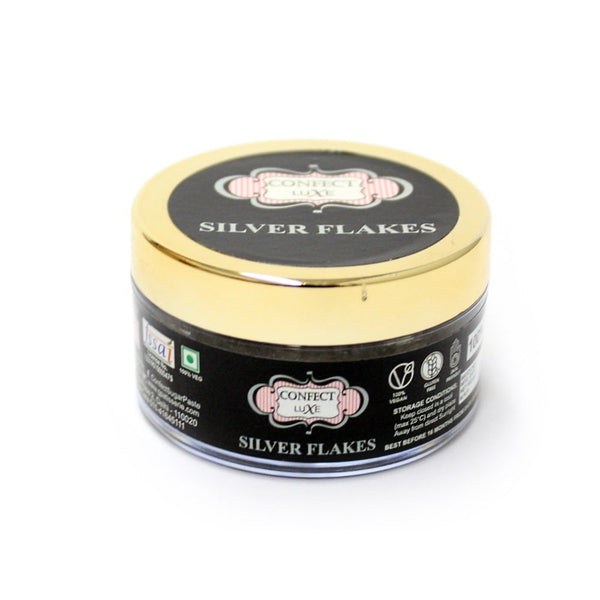confect silver flakes br b 15 gms b