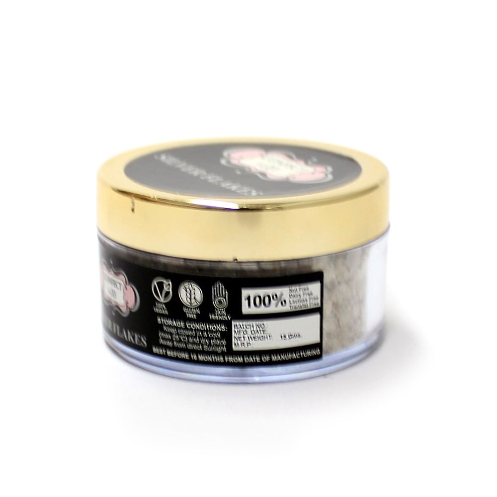 confect silver flakes br b 15 gms b