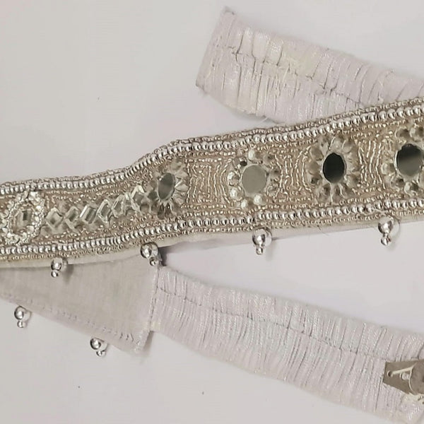 Elite Trading Silver Sari/Dress Fabric Belt - Distacart