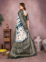 Thumbnail for Anaita Blue Soft Satin Silk Saree With Zari Weaving Work - Distacart