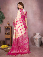 Thumbnail for Anaita Pink Soft Satin Silk Saree With Zari Weaving Work - Distacart